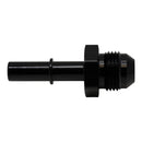 DeatschWerks 8AN Male Flare to 3/8in Male EFI Quick Connect Adapter - Anodized Matte Black