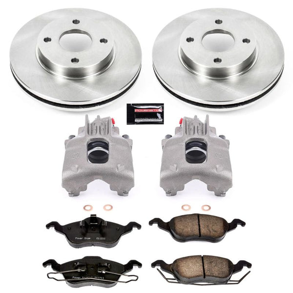Power Stop 00-04 Ford Focus Front Autospecialty Brake Kit w/Calipers