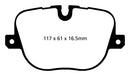 EBC 10-12 Land Rover Range Rover 5.0 Supercharged Yellowstuff Rear Brake Pads