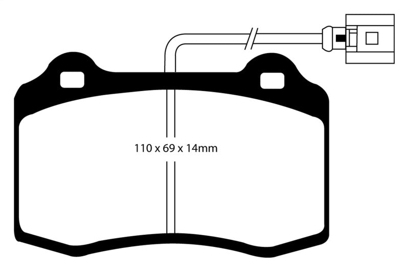 EBC 03-07 Volvo S60 2.5 Turbo R Greenstuff Rear Brake Pads