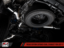 AWE Tuning 20-21 Jeep Gladiator JT 3.6L Tread Edition Cat-Back Dual Exhaust - Diamond Black Tip
