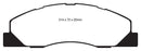 EBC 09-11 Dodge Ram 2500 Pick-up 5.7 2WD/4WD Yellowstuff Front Brake Pads