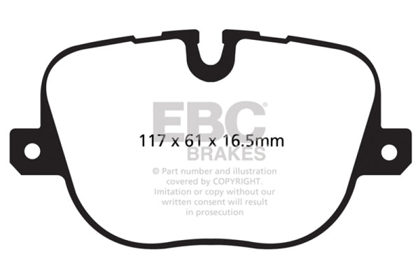 EBC 10-12 Land Rover Range Rover 5.0 Supercharged Extra Duty Rear Brake Pads