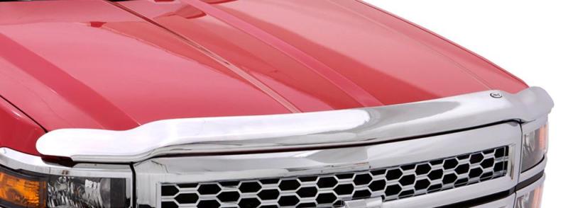 AVS 16-18 Chevy Silverado 1500 High Profile Hood Shield - Chrome