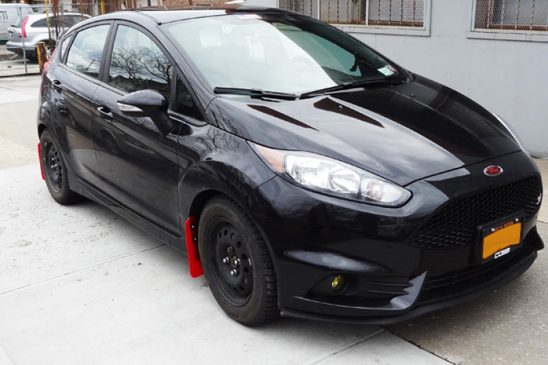 Rally Armor 13+ Ford Fiesta ST Black Mud Flap w/ Blue Logo