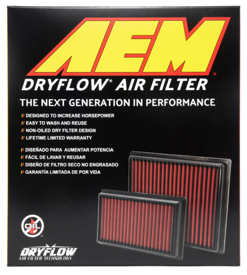 AEM 15-18 Chevrolet Colorado 10.75in O/S L x 10in O/S W x 1.406in H DryFlow Air Filter