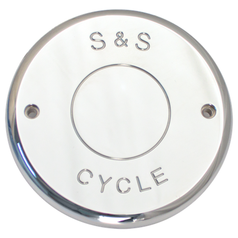 S&S Cycle Air Cleaner Cover - Chrome w/Brushed Logo