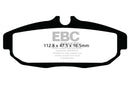 EBC 12 Ford Mustang 5.8 Supercharged (GT500) Shelby Yellowstuff Rear Brake Pads