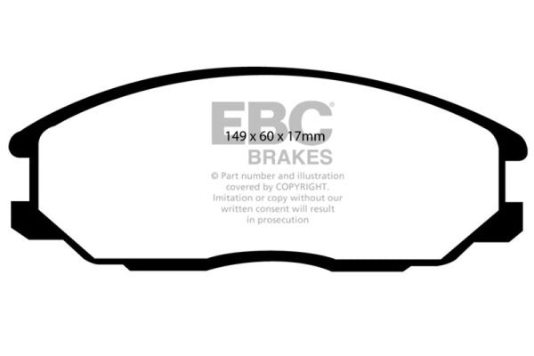 EBC 01-06 Hyundai Santa Fe 2.4 Greenstuff Front Brake Pads
