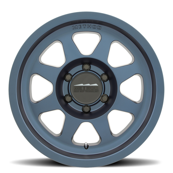 Method MR701 17x8.5 0mm Offset 5x5 71.5mm CB Bahia Blue Wheel