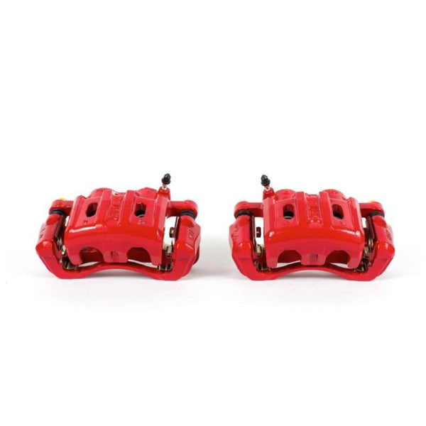 Power Stop 95-98 Eagle Talon Front Red Calipers w/Brackets - Pair