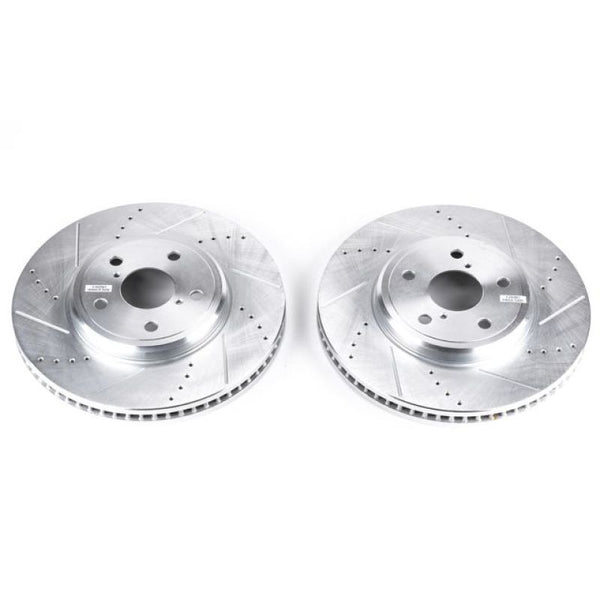 Power Stop 01-06 Lexus LS430 Front Evolution Drilled & Slotted Rotors - Pair