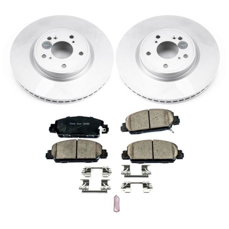 Power Stop 18-19 Honda Accord Front Z17 Evolution Geomet Coated Brake Kit