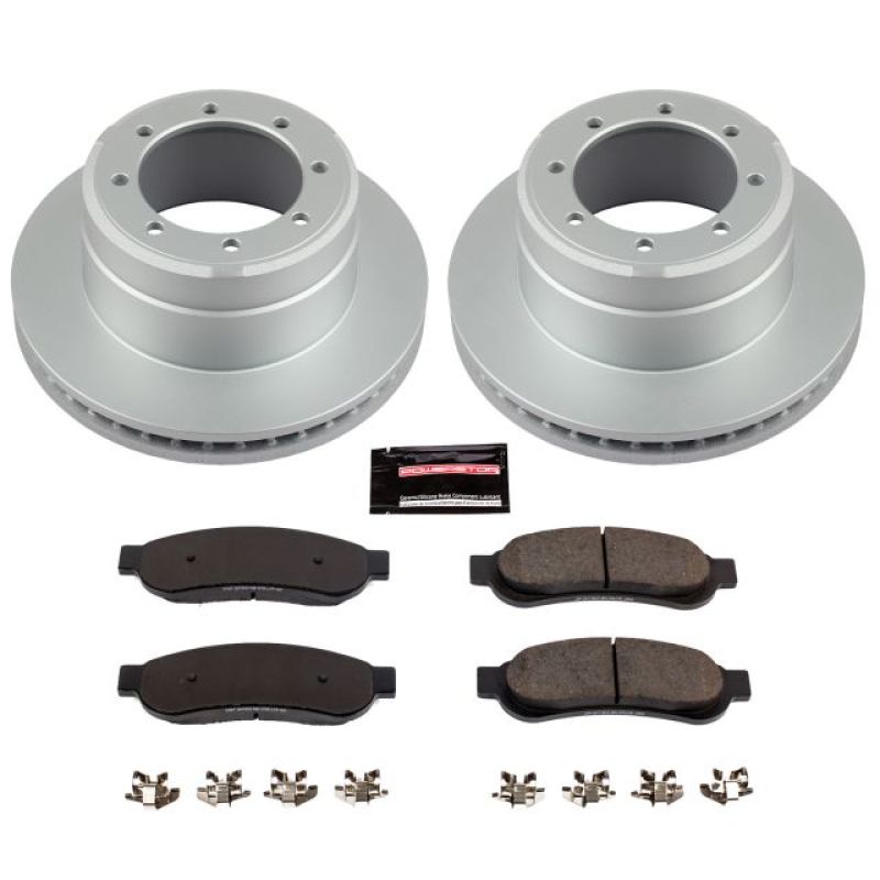 Power Stop 05-10 Ford F-350 Super Duty Rear Z17 Evolution Geomet Coated Brake Kit