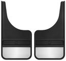 Husky Liners Universal 12in Wide Black Rubber Front Mud Flaps w/ Weight