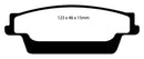 EBC 06-07 Cadillac CTS 2.8 (Sports Suspension) Yellowstuff Rear Brake Pads