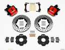 Wilwood Combination Parking Brake Rear Kit 11.00in Drilled Red Civic / Integra Disc 2.39 Hub Offset