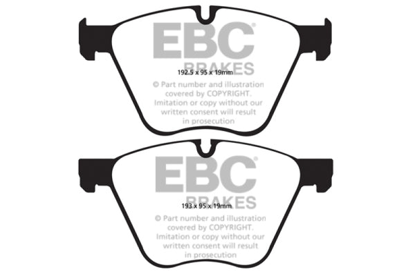 EBC 10-15 BMW X6 4.4 Twin Turbo Hybrid Redstuff Front Brake Pads