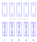 King Mitsubishi 4G63T/4G64 (Size 0.5) Main Bearing Set