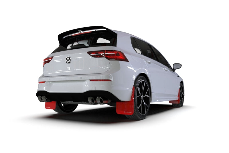 Rally Armor MK8 Volkswagen Golf GTI/R UR Black Mud Flap w/ Red Logo