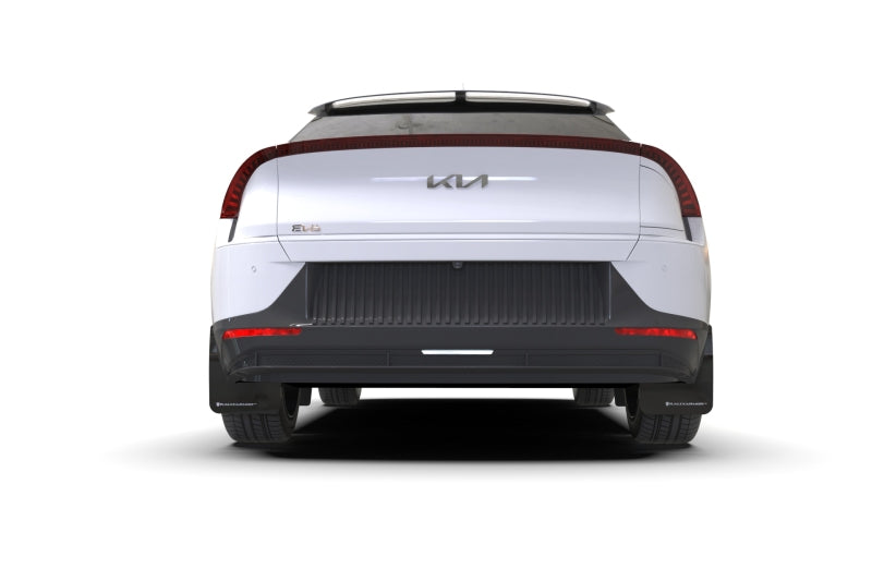 Rally Armor 22-23 Kia EV6 Black UR Mud Flap Dark Grey Logo