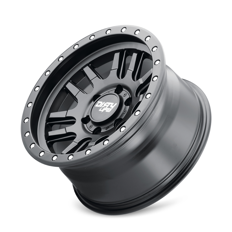 Dirty Life 9309 Canyon Pro 17x9/5x127 BP/-38mm Offset/71.5mm Hub Matte Black Wheel - Beadlock