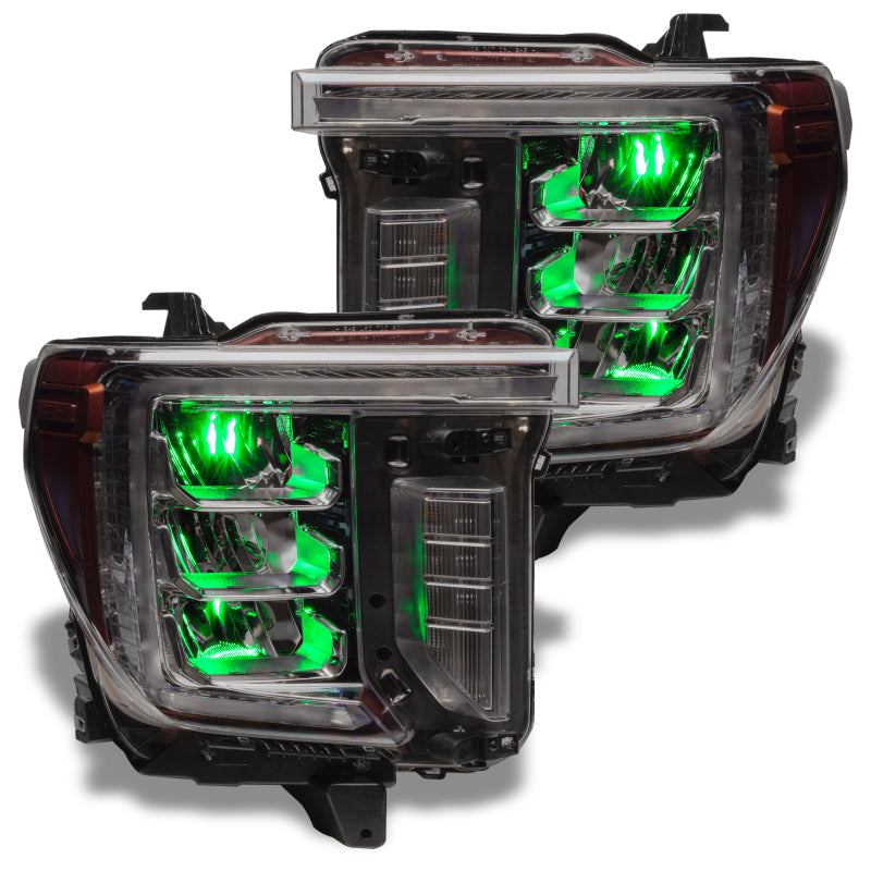 Oracle 19-21 Silverado/Sierra 1500 RGB Demon Eye Headlight Upgrade Kit - ColorSHIFT w/o Controller