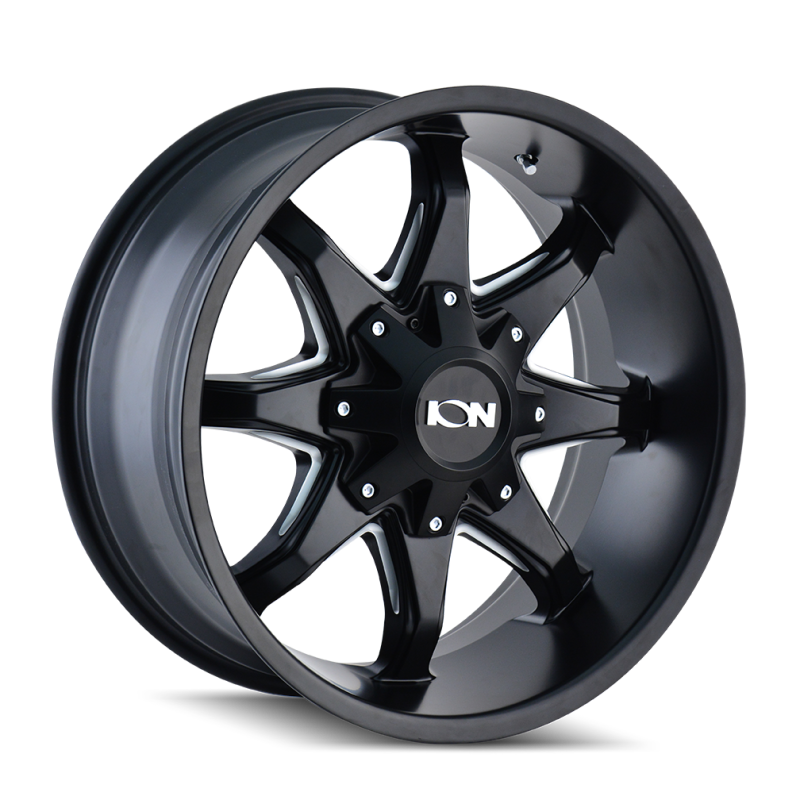 ION Type 181 20x9 / 5x139.7 BP / 0mm Offset / 110mm Hub Satin Black/Milled Spokes Wheel