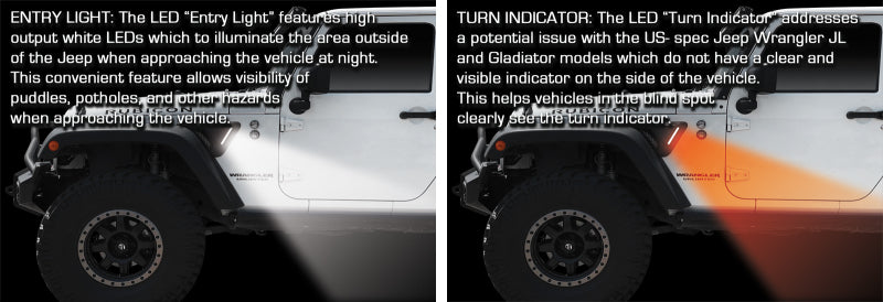 Oracle Sidetrack LED System For Jeep Wrangler JK