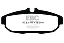 EBC 12 Ford Mustang 5.8 Supercharged (GT500) Shelby Redstuff Rear Brake Pads
