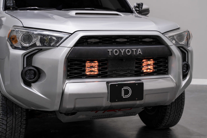 Diode Dynamics 14-23 Toyota 4Runner SS5 Stealth Grille LED 4-Pod Kit - Sport Yellow Driving