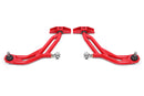 BMR 10-14 Ford Mustang Adj. Lower A-Arms Delrin/Rod End w/ 19mm STD. Ball Joint - Red