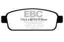 EBC 13+ Buick Encore 1.4 Turbo Ultimax2 Rear Brake Pads