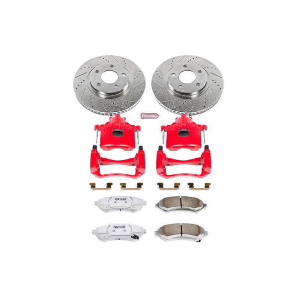 Power Stop 00-04 Buick LeSabre Front Z26 Street Warrior Brake Kit w/Calipers