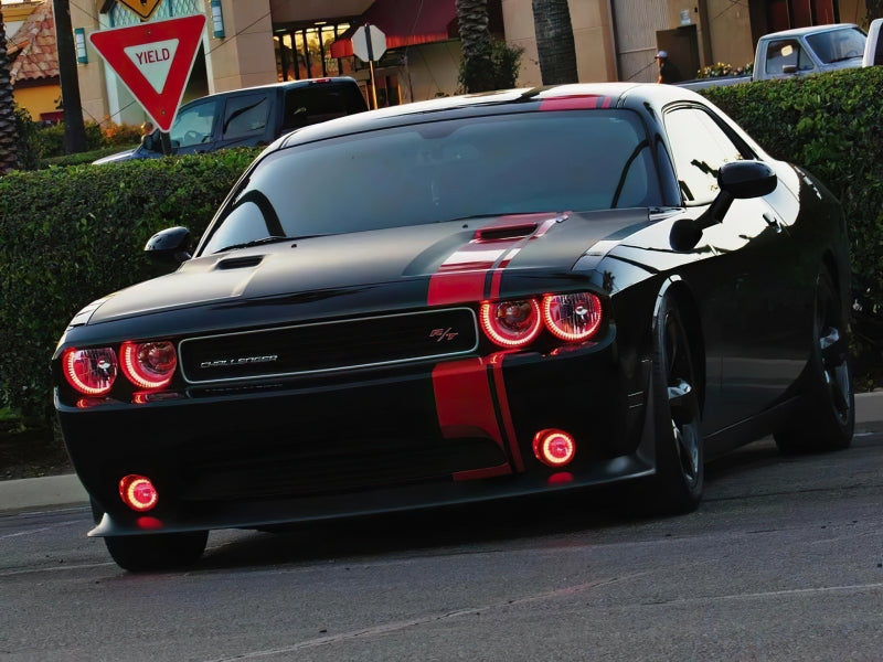 Oracle 08-14 Dodge Challenger Dynamic Surface Mount Headlight/Fog Light Halo Kit COMBO - ColorSHIFT