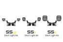 Diode Dynamics 17-22 Ford Super Duty Stage Series Backlit Ditch Light Kit