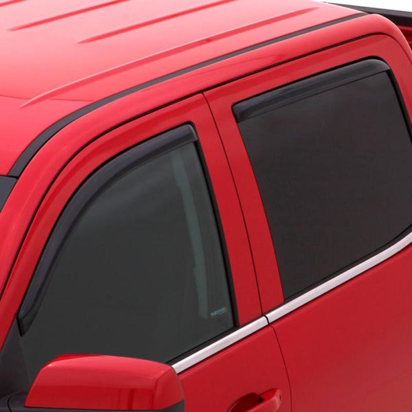 AVS 07-13 Chevy Avalanche Ventvisor In-Channel Front & Rear Window Deflectors 4pc - Smoke