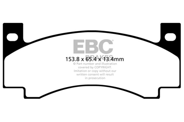 EBC 71-72 Amc Ambassador 4.2 Yellowstuff Front Brake Pads