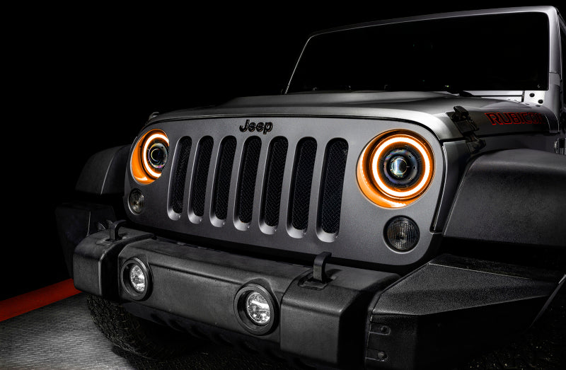 ORACLE Lighting 07-18 Jeep Wrangler JK Oculus 7in. Switchback Bi-LED Projector Headlights