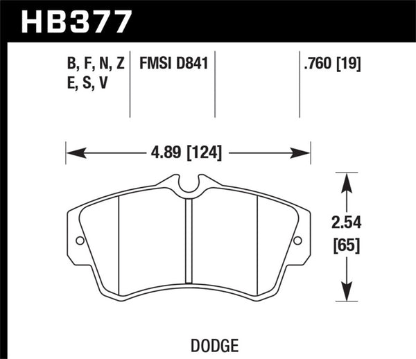 Hawk SRT4 Performance Ceramic Street Front Brake Pads