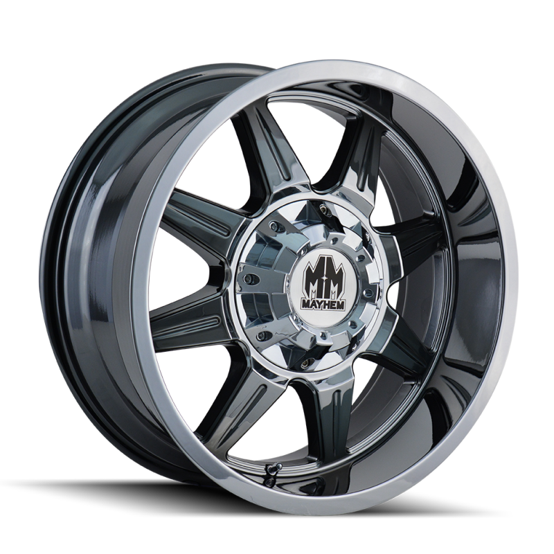 Mayhem 8100 Monstir 20x10 / 5x127 BP / -12mm Offset / 87mm Hub Chrome Wheel