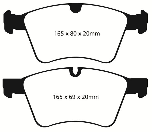 EBC 08-10 Mercedes-Benz GL320 3.0 TD (373mm Front Rotors) Redstuff Front Brake Pads