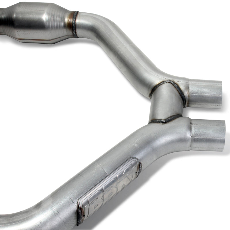 BBK 2015-16 Mustang V6 Short Mid H Pipe With Converters (To Be Adapted With 1642 Series Headers)