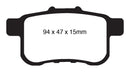 EBC 09-14 Acura TSX 2.4 Yellowstuff Rear Brake Pads