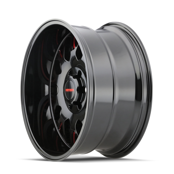 Mayhem 8110 Tripwire 20x9 / 8x165.1 BP / 0mm Offset / 130.8mm Hub Black w/ Prism Red Wheel