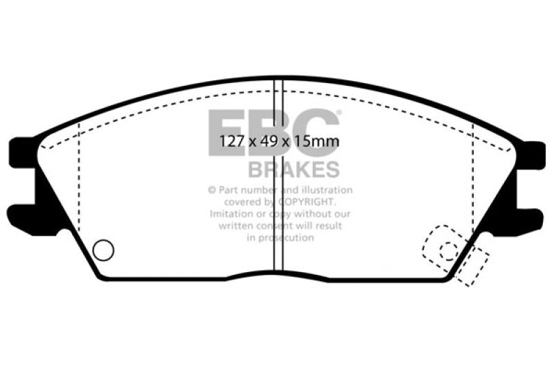 EBC 95-99 Hyundai Accent Ultimax2 Front Brake Pads