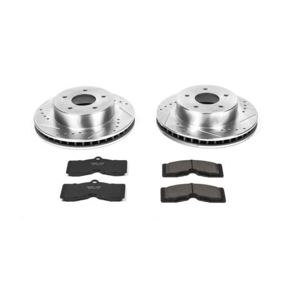 Power Stop 63-82 Chevrolet Corvette Front Z23 Evolution Sport Brake Kit