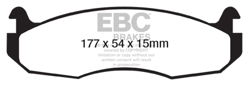 EBC 99-03 Am General H1 H1 12100 GVW Yellowstuff Front Brake Pads