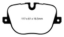 EBC 10-12 Land Rover Range Rover 5.0 Supercharged Yellowstuff Rear Brake Pads