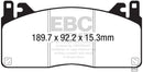 EBC 15-17 Ford Mustang Shelby GT350/GT350R Yellowstuff Front Brake Pads